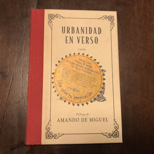 Portada del libro de Urbanidad en verso