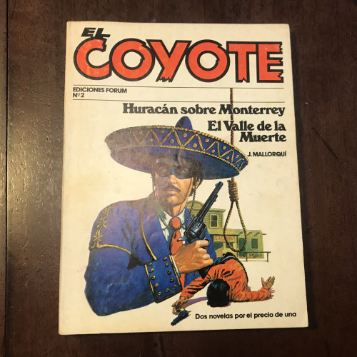 Portada del libro de El Coyote. Huracán sobre Monterrey. El valle de la muerte