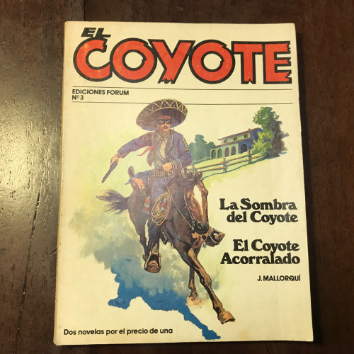 Portada del libro de El Coyote. La sombra del Coyote. El Coyote acorralado