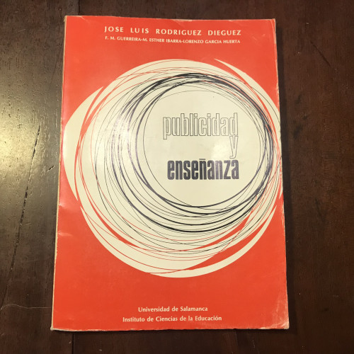 Portada del libro de Publicidad y enseñanza
