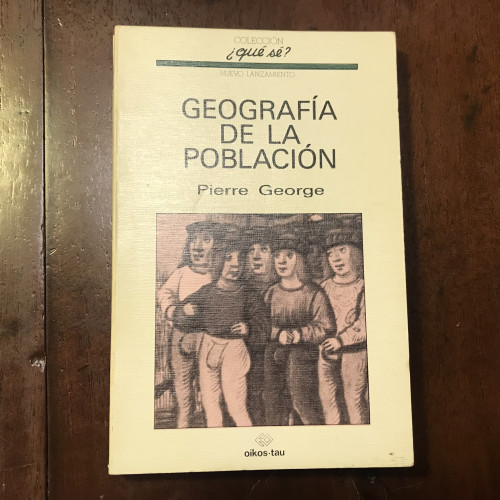 Portada del libro de Geografía de la población