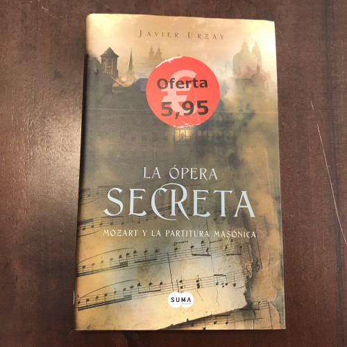 Portada del libro de La ópera secreta. Mozart y la partitura masónica
