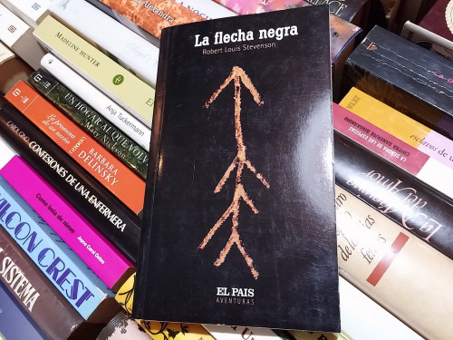 Portada del libro de La flecha negra