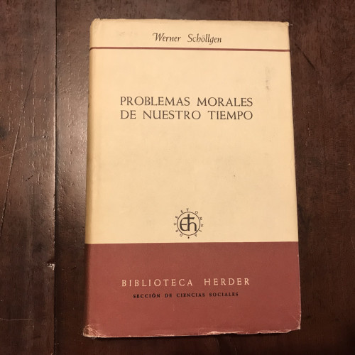 Portada del libro de Problemas morales de nuestro tiempo
