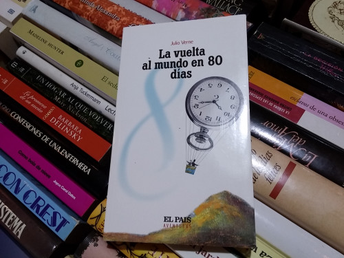Portada del libro de La vuelta al mundo en 80 días