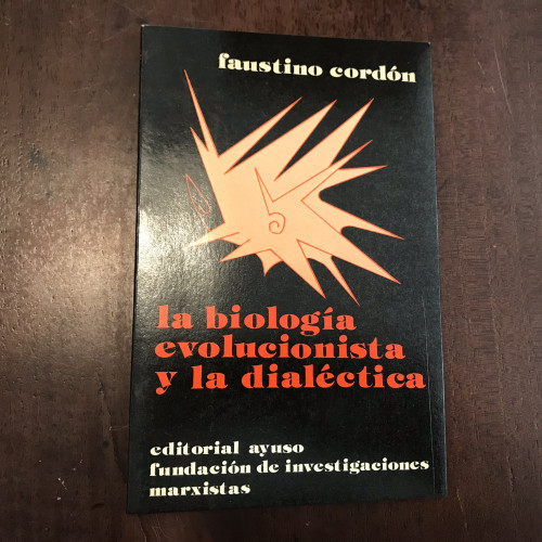 Portada del libro de La biología evolucionista y la dialéctica