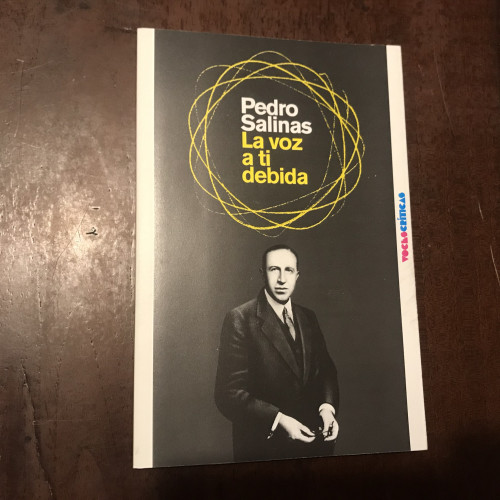 Portada del libro de La voz a ti debida