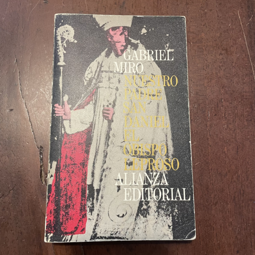 Portada del libro de Nuestro padre San Daniel. El obispo leproso