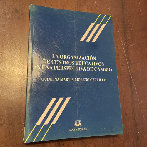 Portada del libro de La organización de centros educativos en una perspectiva de cambio