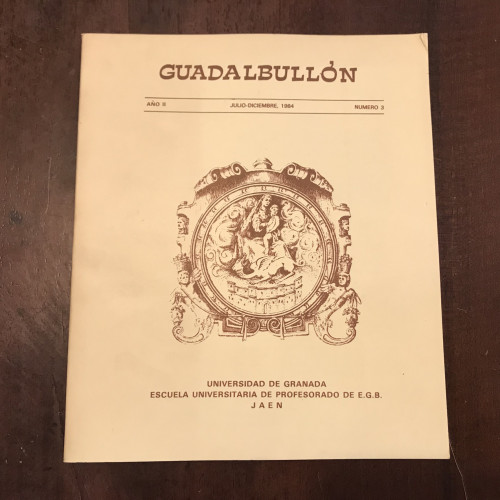 Portada del libro de Guadalbullón. Año II. Julio-Diciembre 1984. Número 3