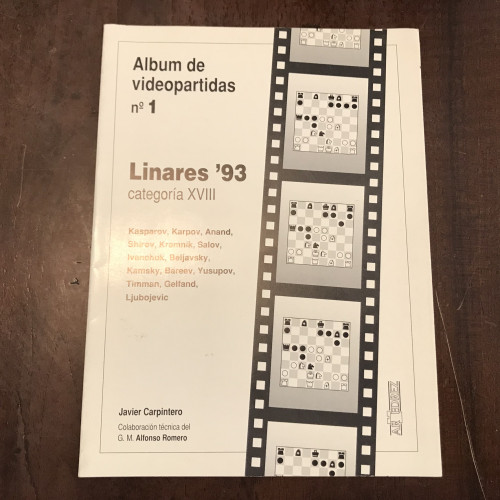 Portada del libro de Álbum de videopartidas nº 1 Linares '93 Categoría XVIII