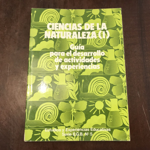 Portada del libro de Ciencias de la naturaleza (I) Guíapara el desarrollo de actividades y experiencias