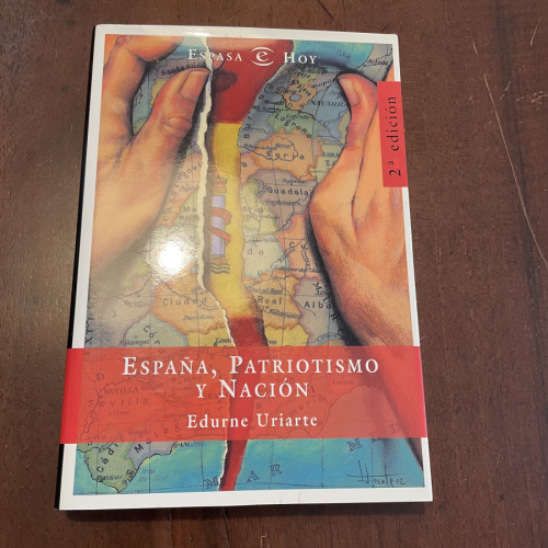 Portada del libro de España, patriotismo y nación