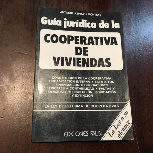 Portada del libro de Guía jurídica de la cooperativa de viviendas