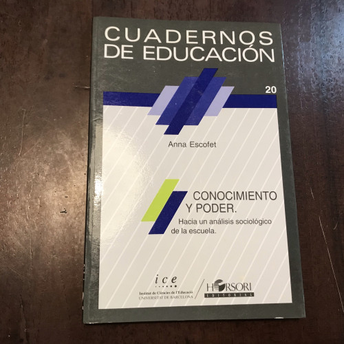 Portada del libro de Conocimiento y poder