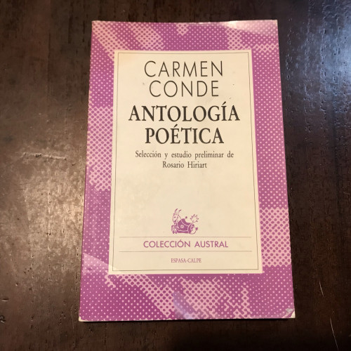 Portada del libro de Antología poética