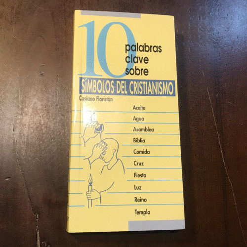 Portada del libro de 10 palabras clave sobre símbolos del cristianismo