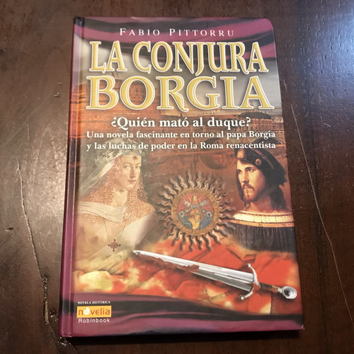 Portada del libro de La conjura Borgia