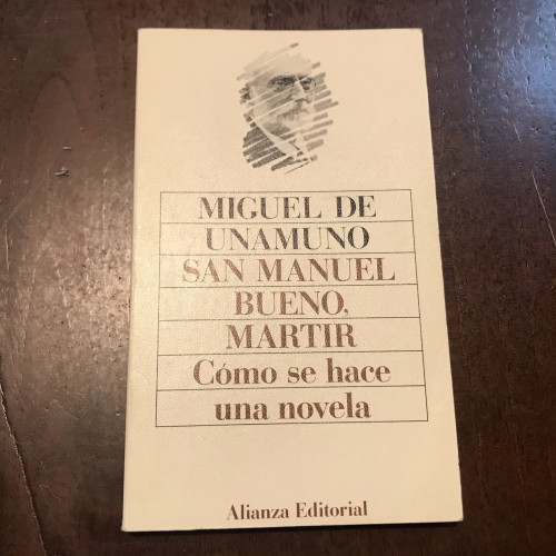 Portada del libro de San Manuel bueno, martir. Cómo se hace una novela