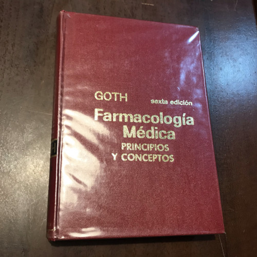 Portada del libro de Farmacología médica. Principios y conceptos