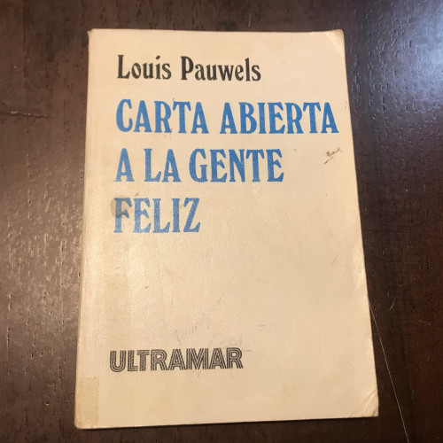 Portada del libro de Carta abierta a la gente feliz