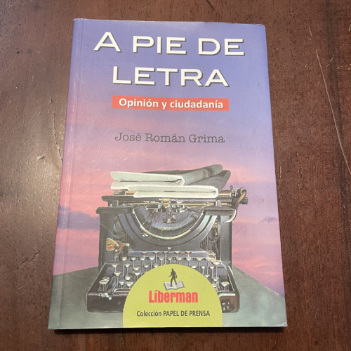 Portada del libro de A pie de letra