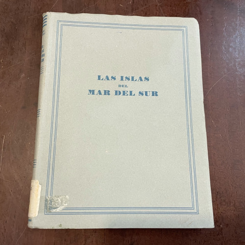 Portada del libro de Las islas del mar del sur