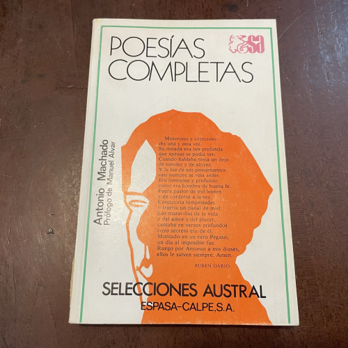 Portada del libro de Poesías completas