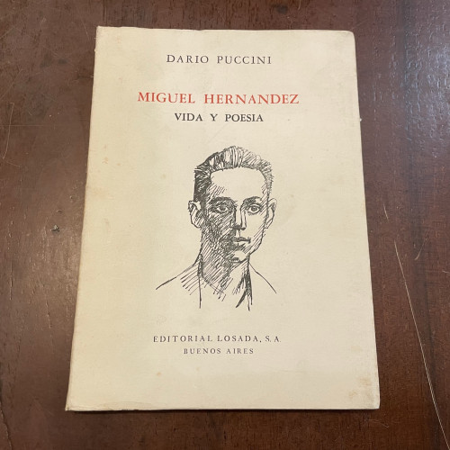 Portada del libro de Miguel Hernández. Vida y poesía