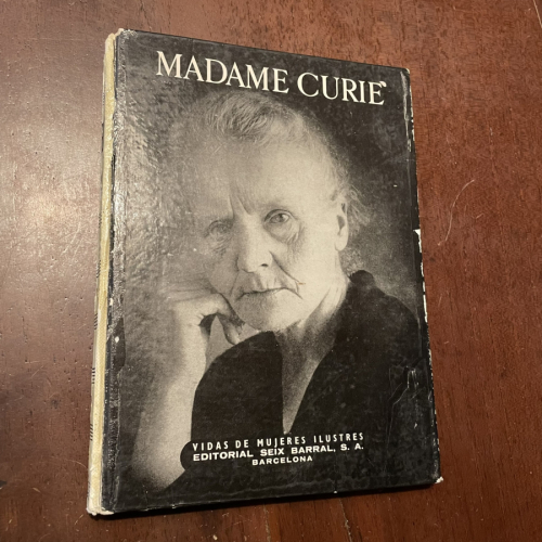 Portada del libro de Madame Curie