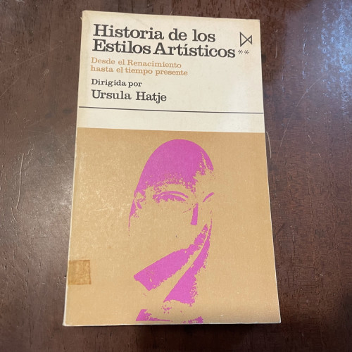 Portada del libro de Historia de los Estilos Artísticos. Desde el Renacimiento hasta el tiempo presente