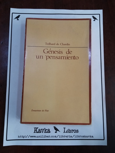 Portada del libro de Génesis de un pensamiento