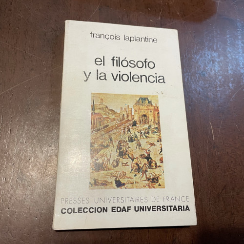 Portada del libro El filósofo y la violencia