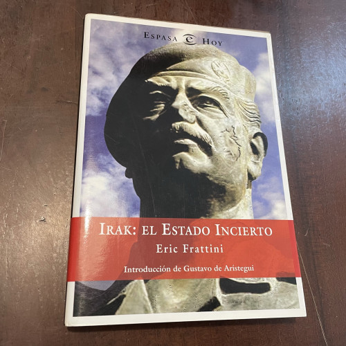 Portada del libro de Irak. El estado incierto