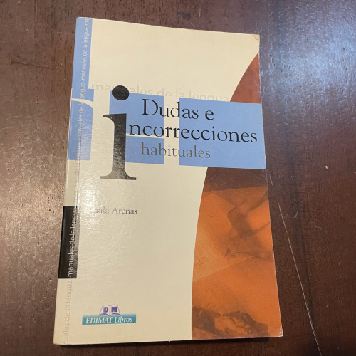 Portada del libro de Dudas e incorrecciones