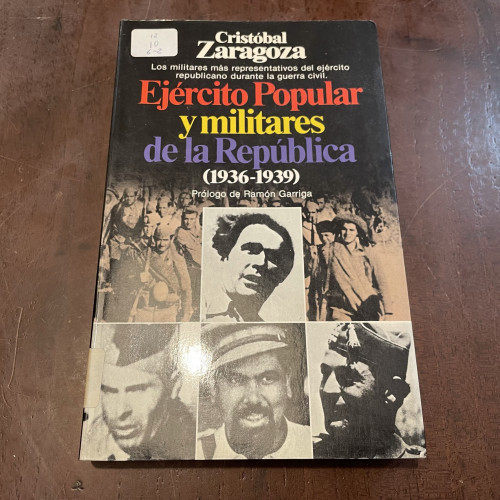 Portada del libro de Ejército Popular y militantes de la República (1936-1939I