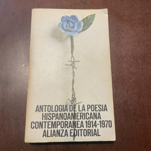 Portada del libro de Antología de la poesía hispanoamericana contemporánea 1914-1970