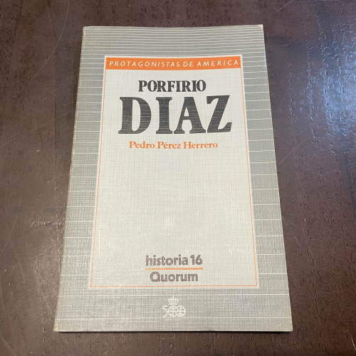 Portada del libro de Porfirio Diaz