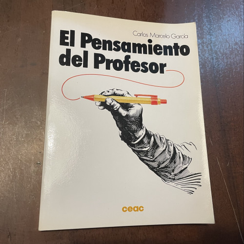 Portada del libro de El pensamiento del profesor