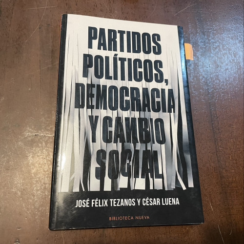 Portada del libro de Partidos políticos, democracia y cambio social