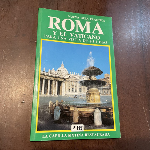 Portada del libro de Roma y el Vaticano para una visita de 2-3-4 días