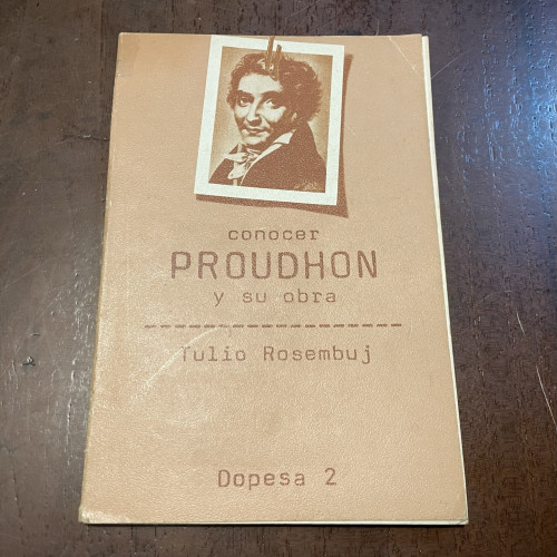 Portada del libro Conocer Proudhon y su obra