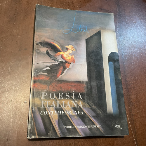 Portada del libro de Poesía italiana contemporánea. Nº 201/202