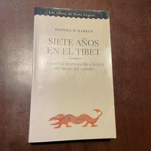 Portada del libro de Siete años en el Tíbet