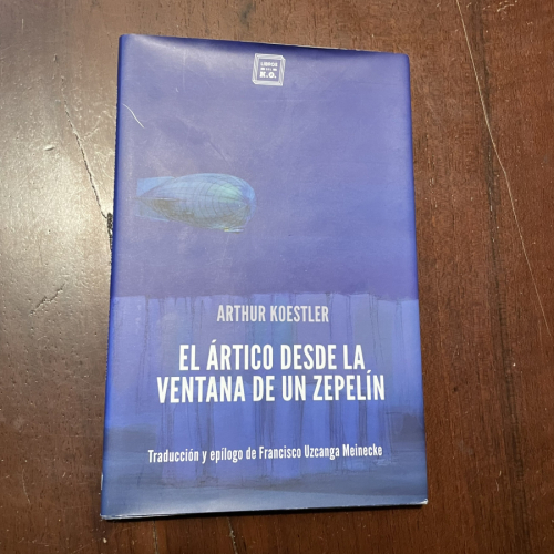 Portada del libro de El Ártico desde la ventana de un zepelín