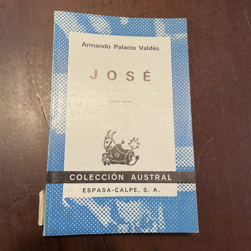 Portada del libro de José