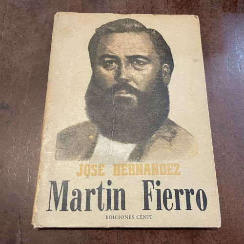 Portada del libro de Martín Fierro