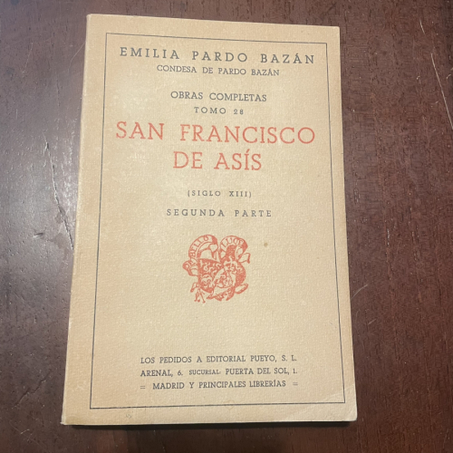 Portada del libro San Francisco de Asís. Siglo XIII. Segunda parte