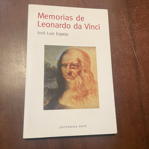 Portada del libro de Memorias de Leonardo da Vinci