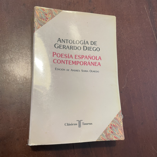 Portada del libro de Poesía contemporánea española. Antología de Gerardo Diego